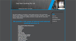 Desktop Screenshot of gapsealcaulking.com